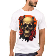 Hunted Skull TPrinted -shirt