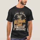 Hunter 30th Birthday Old Bucks Club Mannen 30 Year T-shirt (Voorkant)