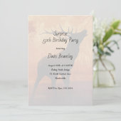 Hunter Antlers Deer Birthday Party Invitation Kaart (Staand voorkant)