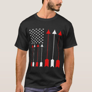 Hunter Archer American Flag Bowhunting Hunter Men T-shirt