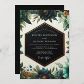 Hunter Auburn Gloaming Wedding Kaart (Voorkant / Achterkant)