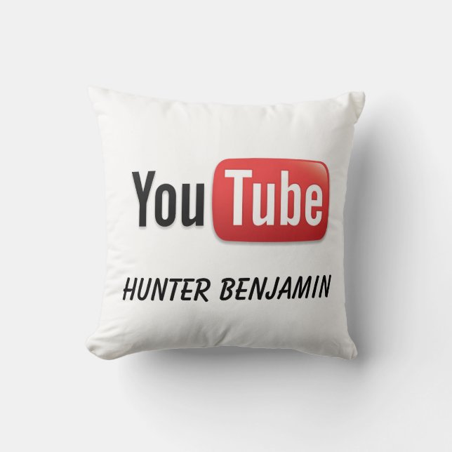 Hunter Benjamin YouTube Pillow Kussen (Voorkant)