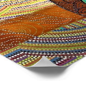 Hunter Biden abstracte kleur Poster (Hoek)