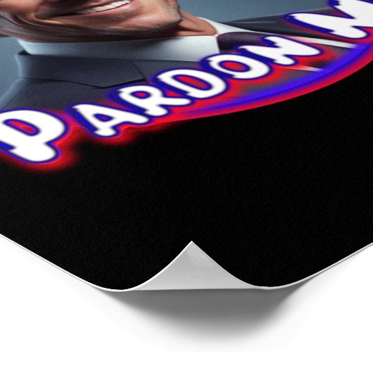 Hunter Biden Pardon Me Graphic Poster (Hoek)