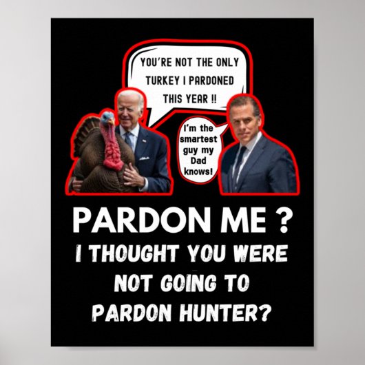 Hunter Biden Sticker Poster (Voorkant)