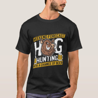 Hunter Bierjacht Wildlife Hog Hunting T-shirt