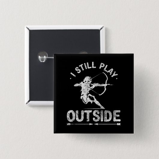 Hunter Bow-jacht op boogschieten verhit Vierkante Button 5,1 Cm (Voorkant /achterkant)