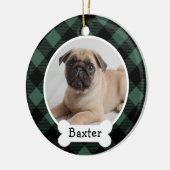 Hunter Buffalo Pset Puppy Dog Foto Keramisch Ornament (Links)