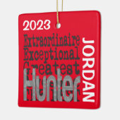 Hunter Buitengewoon DOUANE Keramisch Ornament (Links)