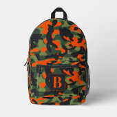 Hunter Camo gepersonaliseerde monogram camouflage Bedrukte Rugzak (Voorkant)