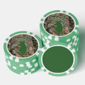 Hunter camo herten hoofd poker chip (Opstapeling)
