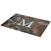 Hunter Camo Hunters Monogram Glass Cutting Board Snijplank (Hoek)