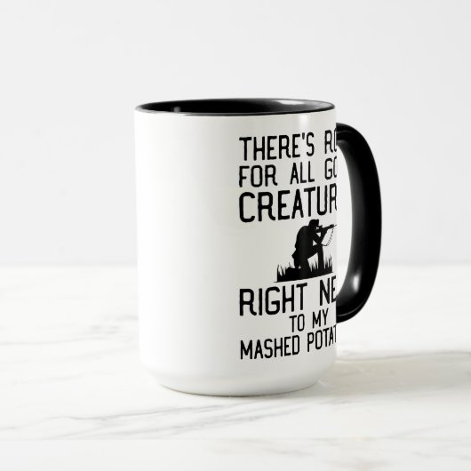 Hunter Coffee - Er is ruimte voor alle goden schep Mok (Voorkant rechts)