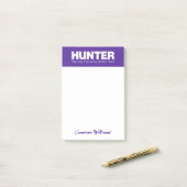 Hunter College CUNY Academisch Logo Post-it® Notes (Op bureau)