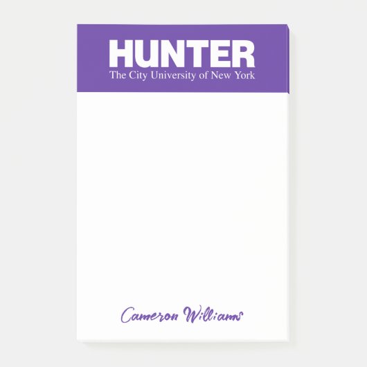 Hunter College CUNY Academisch Logo Post-it® Notes (Voorkant)