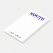 Hunter College CUNY Academisch Logo Post-it® Notes (Schuin)