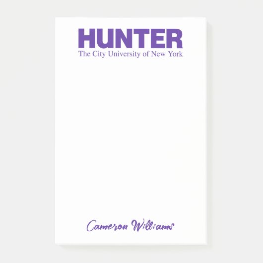 Hunter College CUNY Academisch Logo Post-it® Notes (Voorkant)