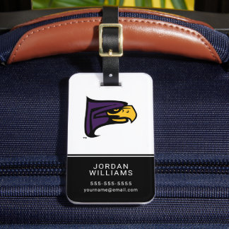 Hunter College Hawk Profiel Mascotte Bagagelabel