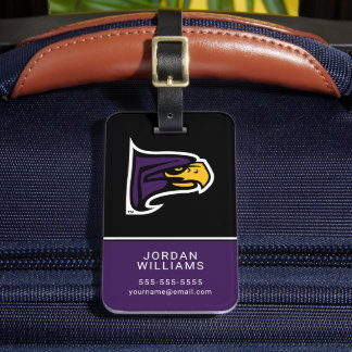 Hunter College Hawk Profiel Mascotte Bagagelabel