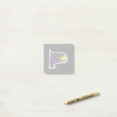 Hunter College Hawk Profiel Mascotte Post-it® Notes (Op bureau)
