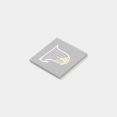 Hunter College Hawk Profiel Mascotte Post-it® Notes (Schuin)
