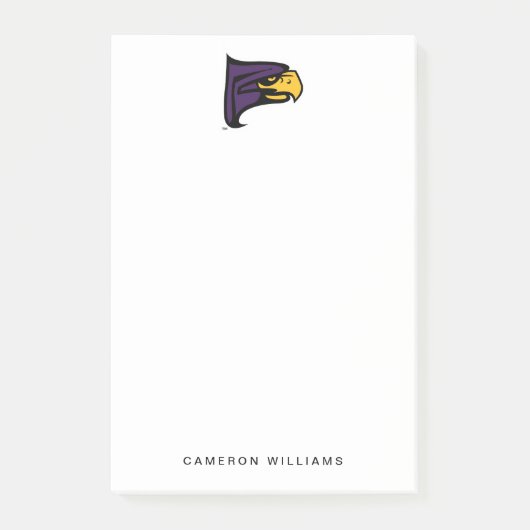 Hunter College Hawk Profiel Mascotte Post-it® Notes (Voorkant)