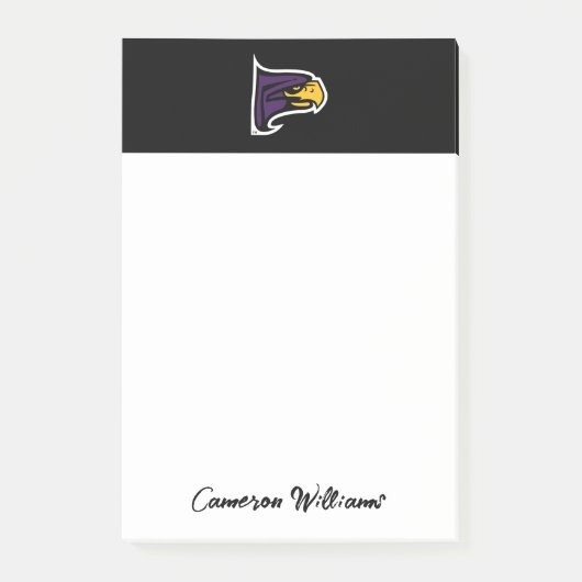Hunter College Hawk Profiel Mascotte Post-it® Notes (Voorkant)