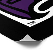 Hunter College Hawk Profiel Mascotte Poster (Hoek)