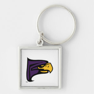 Hunter College Hawk Profiel Mascotte Sleutelhanger