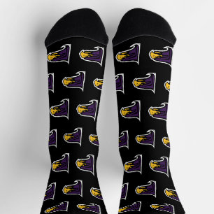 Hunter College Hawk Profiel Mascotte Sokken