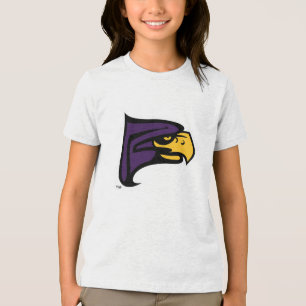 Hunter College Hawk Profiel Mascotte Tri-Blend Shirt