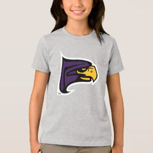 Hunter College Hawk Profiel Mascotte Tri-Blend Shirt