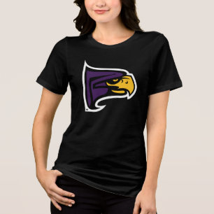 Hunter College Hawk Profiel Mascotte Tri-Blend Shirt