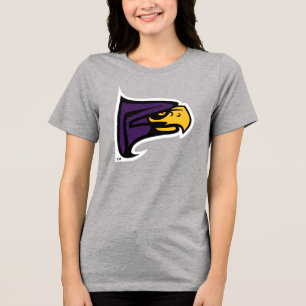 Hunter College Hawk Profiel Mascotte Tri-Blend Shirt