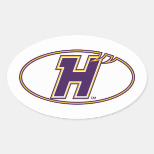 Hunter College Hawks Atletiek Logo Ovale Sticker
