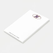 Hunter College Hawks Atletiek Logo Post-it® Notes (Schuin)