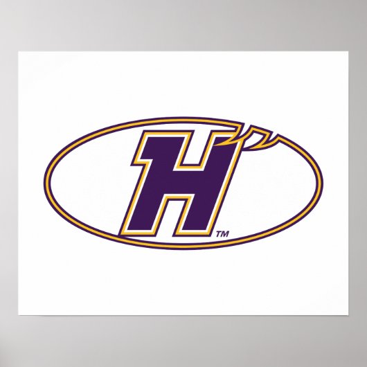 Hunter College Hawks Atletiek Logo Poster (Voorkant)