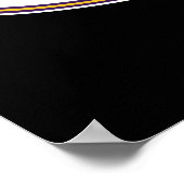 Hunter College Hawks Atletiek Logo Poster (Hoek)