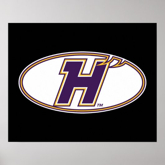 Hunter College Hawks Atletiek Logo Poster (Voorkant)