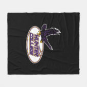 Hunter College Hawks Mascotte Fleece Deken (Voorkant (Horizontaal))