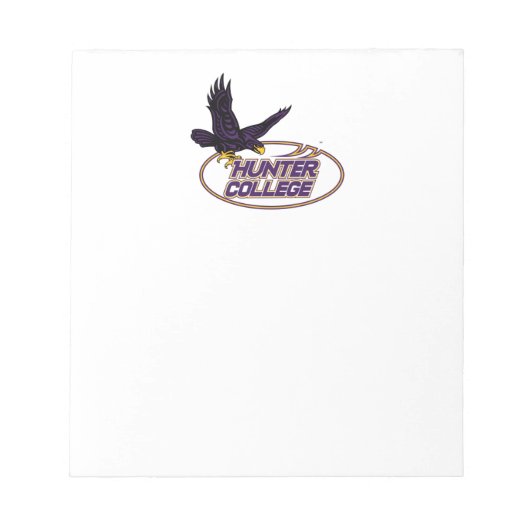 Hunter College Hawks Mascotte Notitieblok (Voorkant)