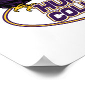 Hunter College Hawks Mascotte Poster (Hoek)