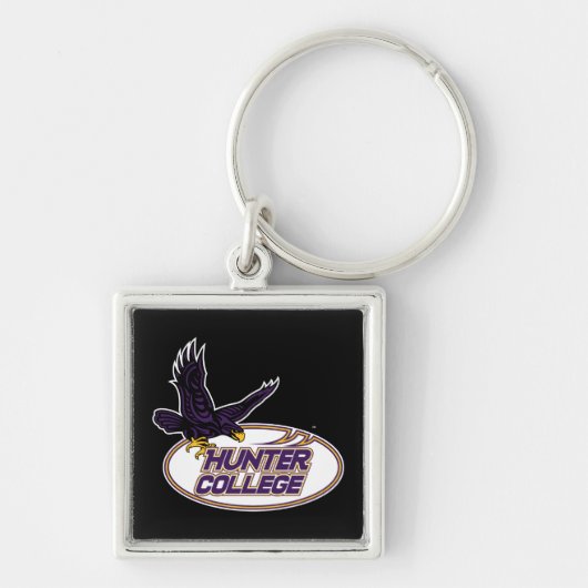 Hunter College Hawks Mascotte Sleutelhanger (Voorkant)