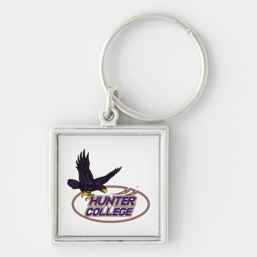 Hunter College Hawks Mascotte Sleutelhanger (Voorkant)