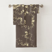 Hunter Country Wood Knot Buck Deer Bad Handdoek (Insitu)