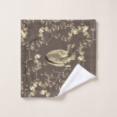 Hunter Country Wood Knot Buck Deer Bad Handdoek (Wasdoekje)