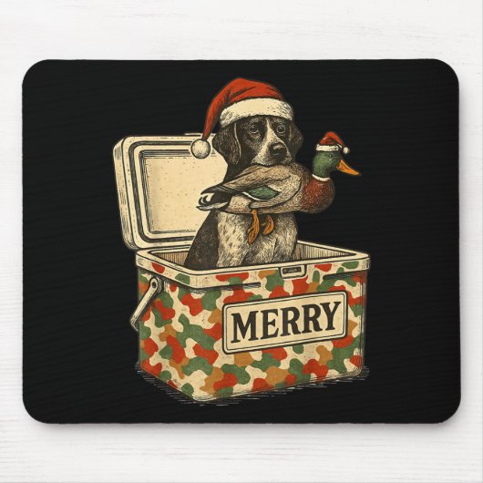 Hunter Dad Christmas Mallard Xmas Duck Lover Women Muismat (Voorkant)