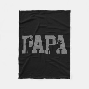Hunter Dad Deer Vader Vaderdag Jachten Papa Fleece Deken