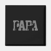 Hunter Dad Deer Vader Vaderdag Jachten Papa Magneet (Voorkant)