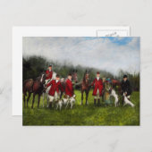 Hunter - De vossenjacht - Tally-ho 1924 Briefkaart (Voorkant / Achterkant)